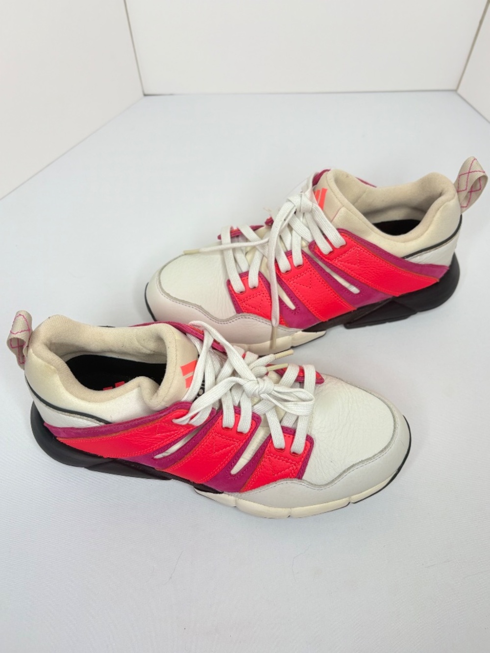 Adidas EQT Gazelle Sneakers White Pink Neon Coral Running Shoes